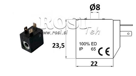 ΗΛΕΚΤΡΟΜΑΓΝΗΤΙΚΗ ΣΠΟΛΑ 12VDC ΓΙΑ ΒΑΛΒΙΔΑ - fi 8mm-23.5mm 2.8W