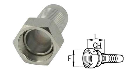 CONNECTEUR HYDRAULIQUE BSP FEMELLE DN6-1/4 80096