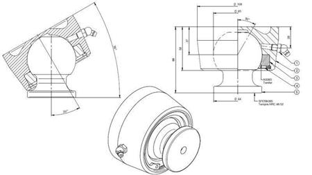 BALL TELESKOOPSILINDRILE Φ 65 MAX. 23 TON