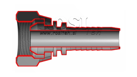HÜDRAULINE ÜHENDUS BSP NAINE DN13-3/8