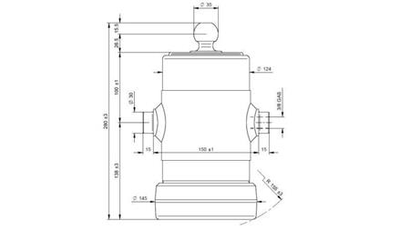 ΤΗΛΕΣΚΟΠΙΚΟΣ ΚΥΛΙΝΔΡΟΣ UNIMOG 5 ΣΤΑΔΙΑ 750mm x124