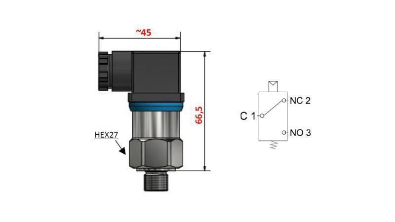 HÜDRAULINE RÕHULÜLITI F3 30-250 BAR (MAX.300BAR)