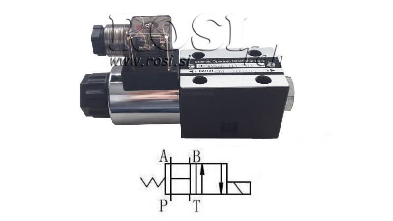 HÜDRAULINE ELEKTROMAGNETILINE KLAPP CETOP 3 12/24/230V 3B