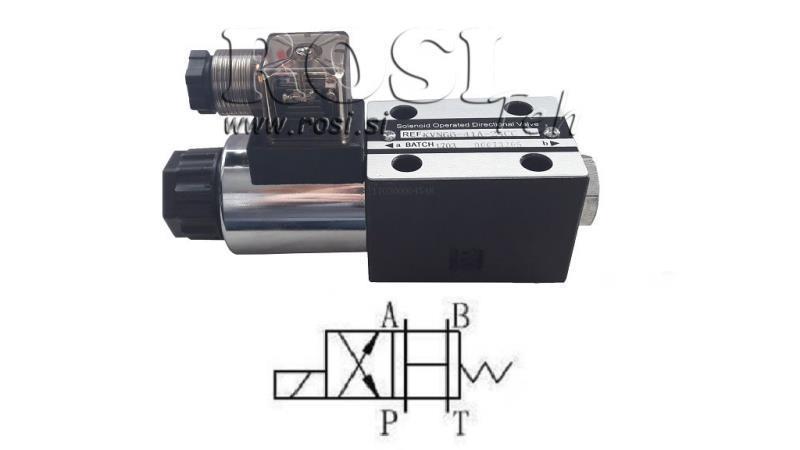 HÜDRAULINE ELEKTROMAGNETILINE VALVE CETOP 3 12/24/230V 3A