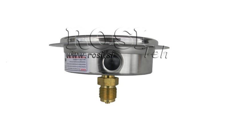 MANOMETER DN100 BAG 0 - 600 BAR - 1/2